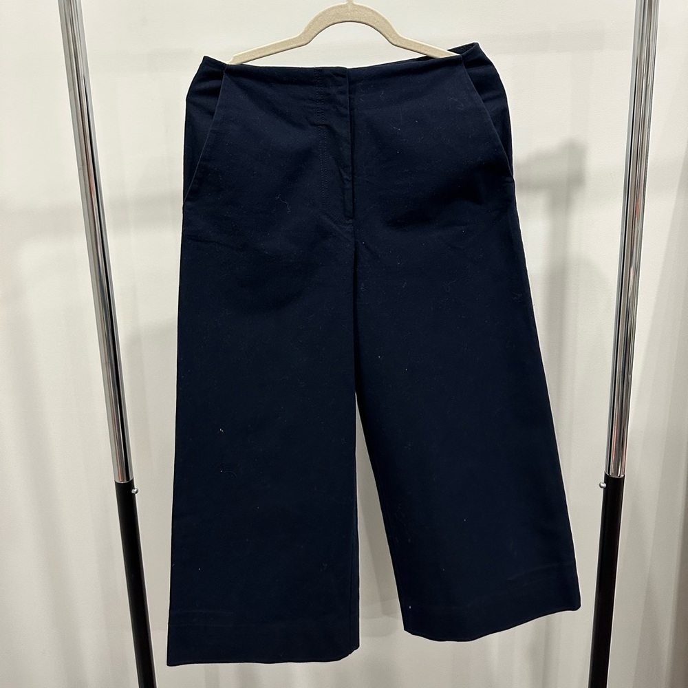 COS high rise wide cropped pants - nautical
